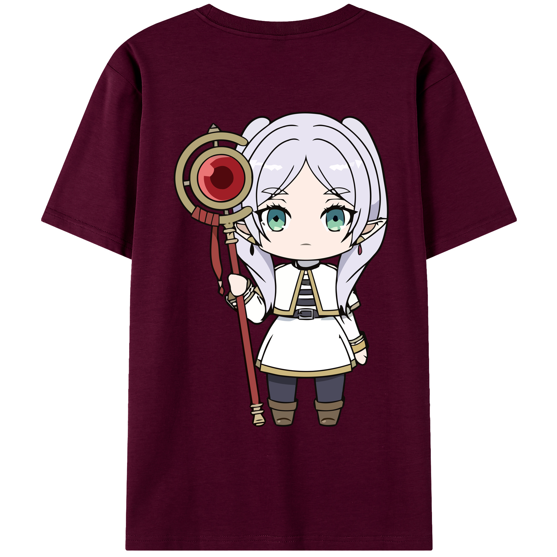 （画像用） 葬送のフリーレン Frieren レディース半袖Tシャツ(バックプリント)